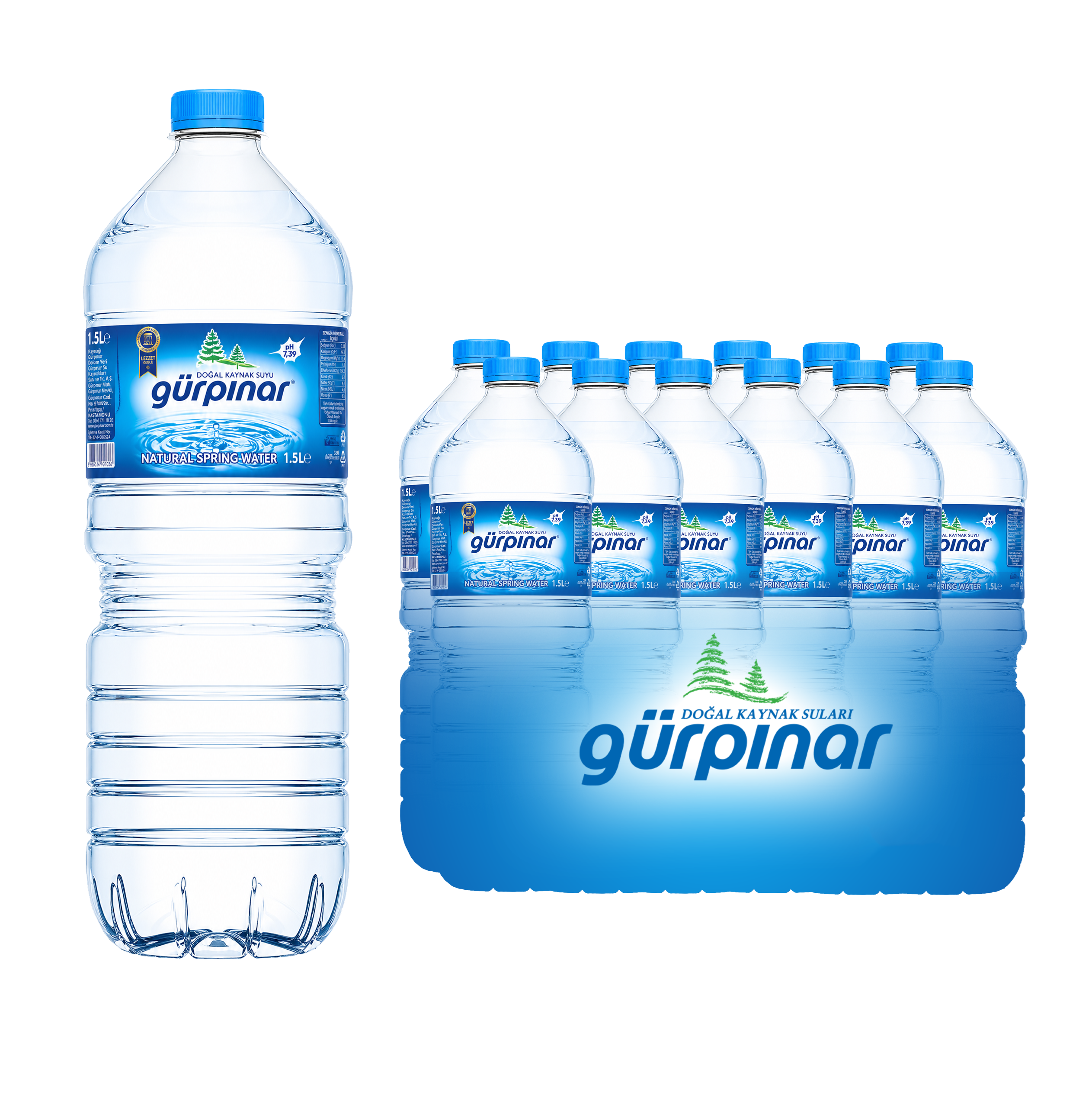 GürPınar GürPınar 6x1,5 LT Pet Şişe Su